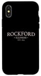 Coque pour iPhone X/XS Rockford IL - Simple Rockford IL