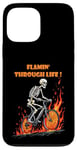 iPhone 13 Pro Max Funny skeleton bike ride Going through hell Biker skeleton Case