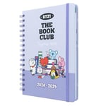 Grupo Erik BT21 Diary 2024-2025 | Back To School 12 Months A5 Academic Diary 2024-2025 Week To View | August 2024 - July 2025 | Mid Year Diary 2024-2025 With Stickers | BT21 Merchandise | BT21 Gifts