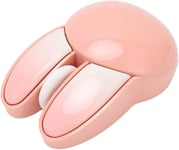 Souris Lapin, Souris Silencieuse sans Fil 2,4 GHz avec Récepteur USB, Souris Optique 1600 DPI au Design Lapin Mignon pour Ordinateur Portable, PC, Ordinateur (Rose)