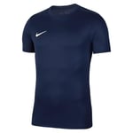 NIKE Mens Dri-fit Park 7 Jby T-Shirt, Midnight Navy/White, XL EU