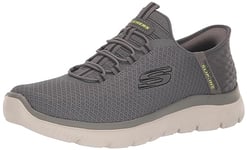 Skechers Homme Summits High Range Chaussure de Travail, Charcoal, 50.5 EU Large