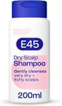 Dermatological Dry Scalp Shampoo 200 Ml E45 Shampoo for Dry Scalp Relief