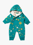 Little Green Radicals Baby Sun Star Snowsuit, Blue Turquoise