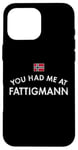 Coque pour iPhone 16 Pro Max Fattigmann Norway Norvège Biscuit Noeud Frit Noël