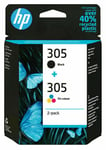 Genuine HP 305 Black / HP 305XL Ink Cartridges For HP Envy 6452 6420e 6030 LOT