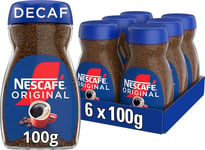 NESCAFÉ Original Decaf Instant Coffee 100g, Rich Aroma, Full and Bold Flavour of