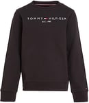 Tommy Hilfiger Unisex Kids Sweatshirt, Black, 7 Years