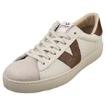 Victoria Berlin Womens Casual Trainers in White Brown - 8 UK