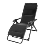 AWJ Zero Gravity Lounge Chair，Adjustable Folding Chairs Chaise Recliner with Headrest,Outdoor Indoor Patio Pool Support 330lbs （Black）