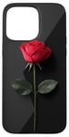 Coque pour iPhone 15 Pro Max Rose Minimalisme Géométrique Art Floral