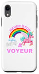 iPhone XR Fun Graphic-Never Stop Being A Voyeur Case