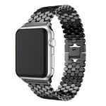 SKALO Fish Scale Metalliranneke Apple Watch Series 7-9 45mm - Musta