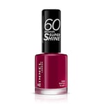 Rimmel - Vernis à Ongles 60 Seconds Super Shine - Ultra Brillance et Longue Tenue - Séchage Rapide - 320 Rapid Ruby - 8ml