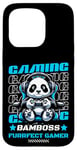 Coque pour iPhone 15 Pro Graphique de jeu vidéo Panda Gaming pour hommes, garçons, femmes, enfants