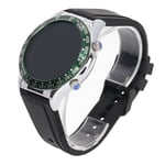 Montre Connect&eacute;E Pour Hommes Et Femmes, &eacute;Cran Ips De 1,32 Pouces, Moniteur D'activit&eacute;, Fitness, Bluetooth, Cadran Vert Argent&eacute;