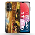 Cokitec Coque pour Samsung Galaxy A13 Agriculture Tracteur Color Multicolore