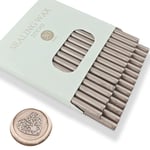 Bâton de cire, 30 PCS mini pistolet à colle bâton de cire d'étanchéité pour tampon de cire, bâtons de cire de scellement pour invitations de mariage, cartes (Champagne Gold)