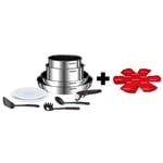 TEFAL INGENIO Emotion Batterie de cuisine 10 p, Induction, Acier inoxydableL897AS04 + Set 4 protecteurs K2203004