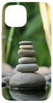 Coque pour iPhone 15 Zen Garden Stones Bambou Serenity Mindfulness