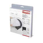 Rayen 6058.01 Bag protège Vos vêtements | avec Zipper Fermeture de la sécurité | Lave-Linge et séchoir, Blanc/Noir, 50 x 40 cm