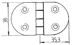 LUCKGÅNGJÄRN 71X38 RF