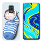 Xiaomi Deco Redmi Note 9 Pro / Max 9S kuoret - Kissa Tummansininen