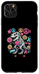 Coque pour iPhone 11 Pro Max Peace Love Cure T-Rex Dinosaure Sensibilisation au cancer du sein