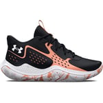 Under Armour Mixte UA Jet '23 Basketball-Shoes, Black Bubble Peach White, 38.5 EU