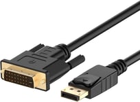 Câble Displayport Vers Dvi, 1,8 M, Noir Pour Ordinateur[CAB300437] - Câbles et Connectique