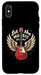 iPhone X/XS Let the Music Play Guitars Guitar Guitar Player Guitarist Case