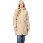 Regatta Womens Romine Waterproof Breathable Parka Coat - Beige - Size 14 UK