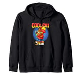 Garfield Cool Cat Retro Graffiti Artist Zip Hoodie