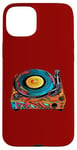 Coque pour iPhone 15 Plus Tourne-disque vintage coloré - Retro Pop Art Vibes