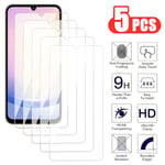 5Pcs Härdat Glas För Samsung Galaxy A05 A15 A25 A35 A55 Skärmskydd A04 A14 A24a 34 A54 F04 F14 F34 F54 Skyddsglas A54