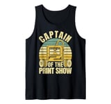 Captain of the Print Show 3D Printing Retro 3D Printer Tank Top