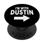 Nom du t-shirt Je suis avec DUSTIN PopSockets PopGrip Adhésif