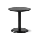 Fredericia Furniture - Pon Sofa Table Ø45 cm, Svartlackerad ek - Småbord & sidebord - Jasper Morrison - Svart - Tre