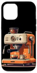 Coque pour iPhone 12/12 Pro Costume professionnel de machine à café grain à tasse