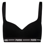 Puma BH Iconic Padded Top Svart Small Dam