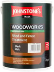 Johnstone's Trade Woodworks Shed And Fence Treatment Dark Oak 5L