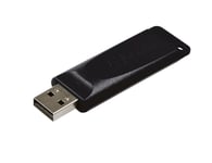 Verbatim – Slider USB memory, 32GB, USB 2.0, retractable connector, 10MB/s read, 4MB/s write, blac