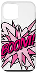 Coque pour iPhone 12 mini Rose Boom Comic Pop Art Moderne Fun Rétro Design