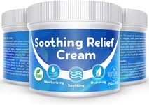 Soothing Relief Cream (250 ml), Steroid-Free Anti-Itch w/Oat Extract...