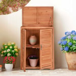 Stark - Armoire de jardin extérieur en bois 2 portes 69x43x88cm Pintail