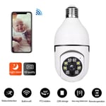 Light Bulb Security Camera 4X Digital Zoom WiFi Light Bulb Camera For E27 Socket