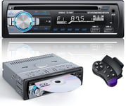 Autoradio Bluetooth Cd Dvd Lecteur,Rds Poste Radio Voiture Bluetooth 5.0 Mains-Libres 1 Din Autoradio Fm Avec Usb Micro Sd Aux Mp3 Player