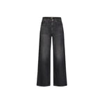 Lee Women's Rider Loose Jeans, Charred Black, 28W x 33L