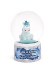 NICI- Globe Scintillant Licorne Aquario de 6,5 cm Bleu-Une Formidable idée Cadeau, 49714, °