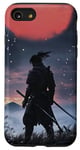 iPhone SE (2020) / 7 / 8 Samurai Moon in Japanese retro vibes vaporwave aesthetic Case